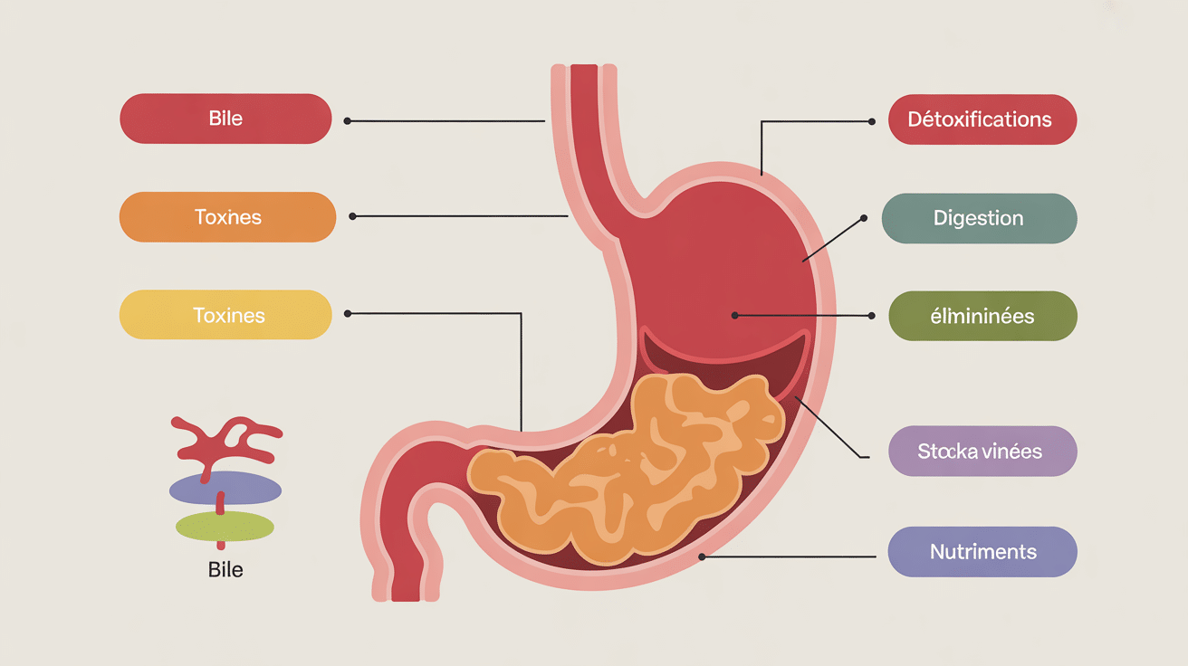 comment nettoyer son foie schéma fonctions foie