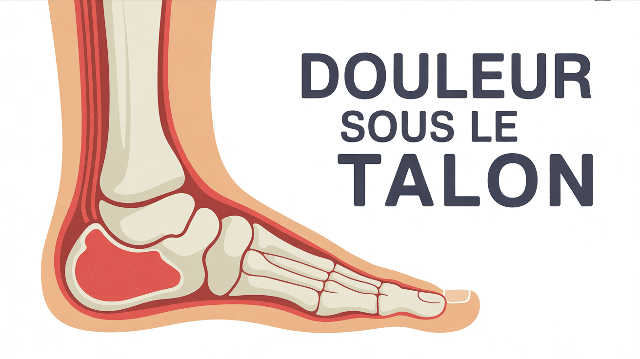 Image douleur sous le talon vue anatomique