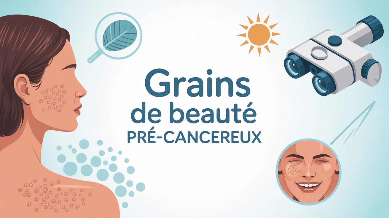 Silhouette humaine grains de beaute precancereux prévention soleil
