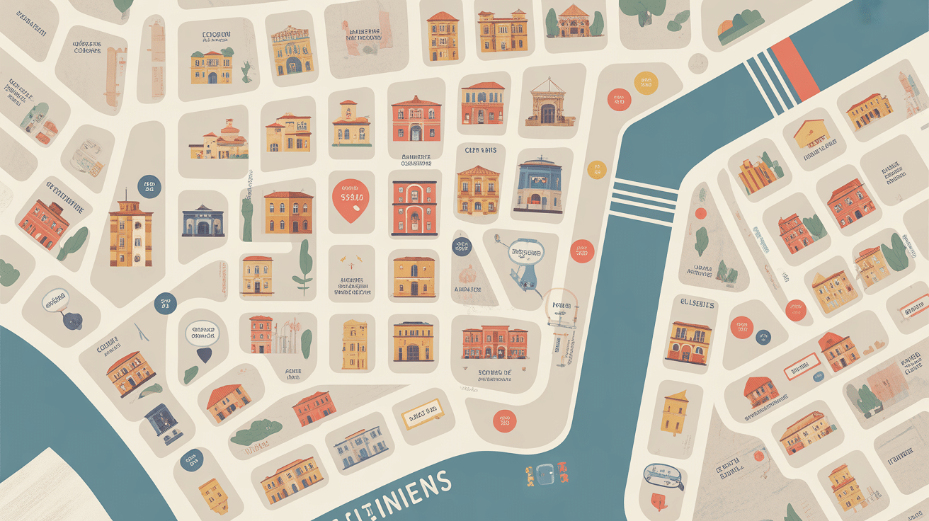 Carte quartiers hammam Marseille icônes prix localisation