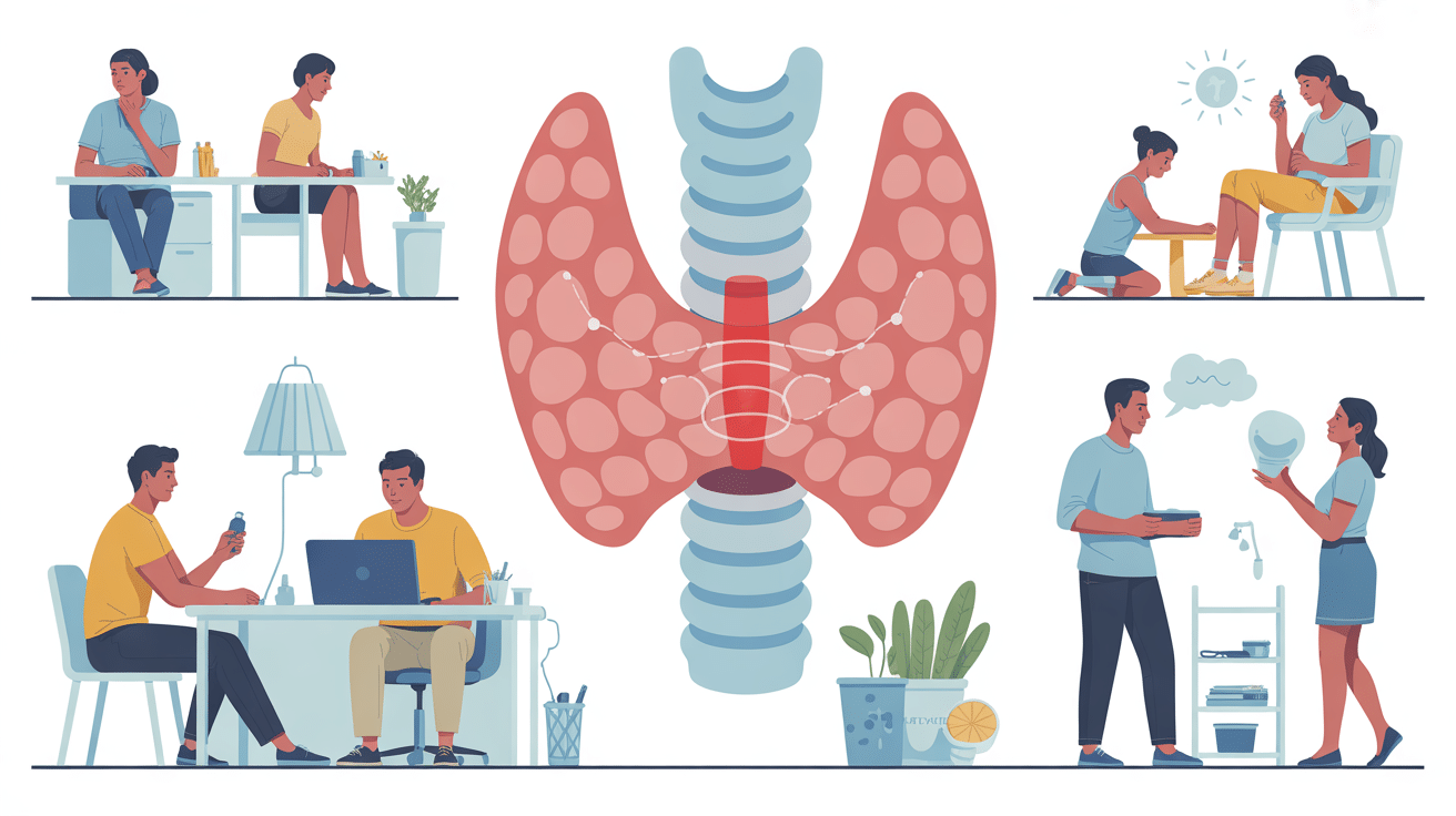 Scène vie quotidienne maladie de Basedow espérance de vie