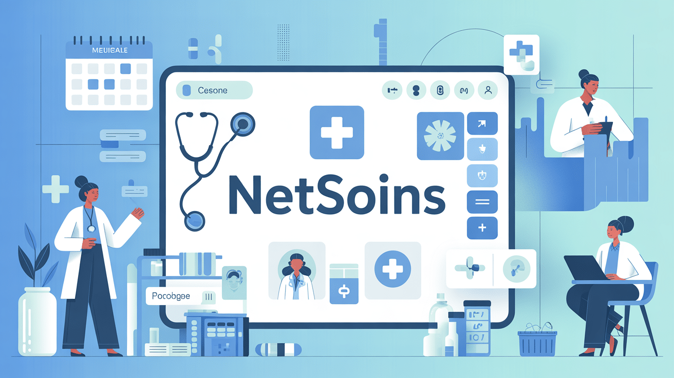 interface netsoins gestion medicale sur tablette