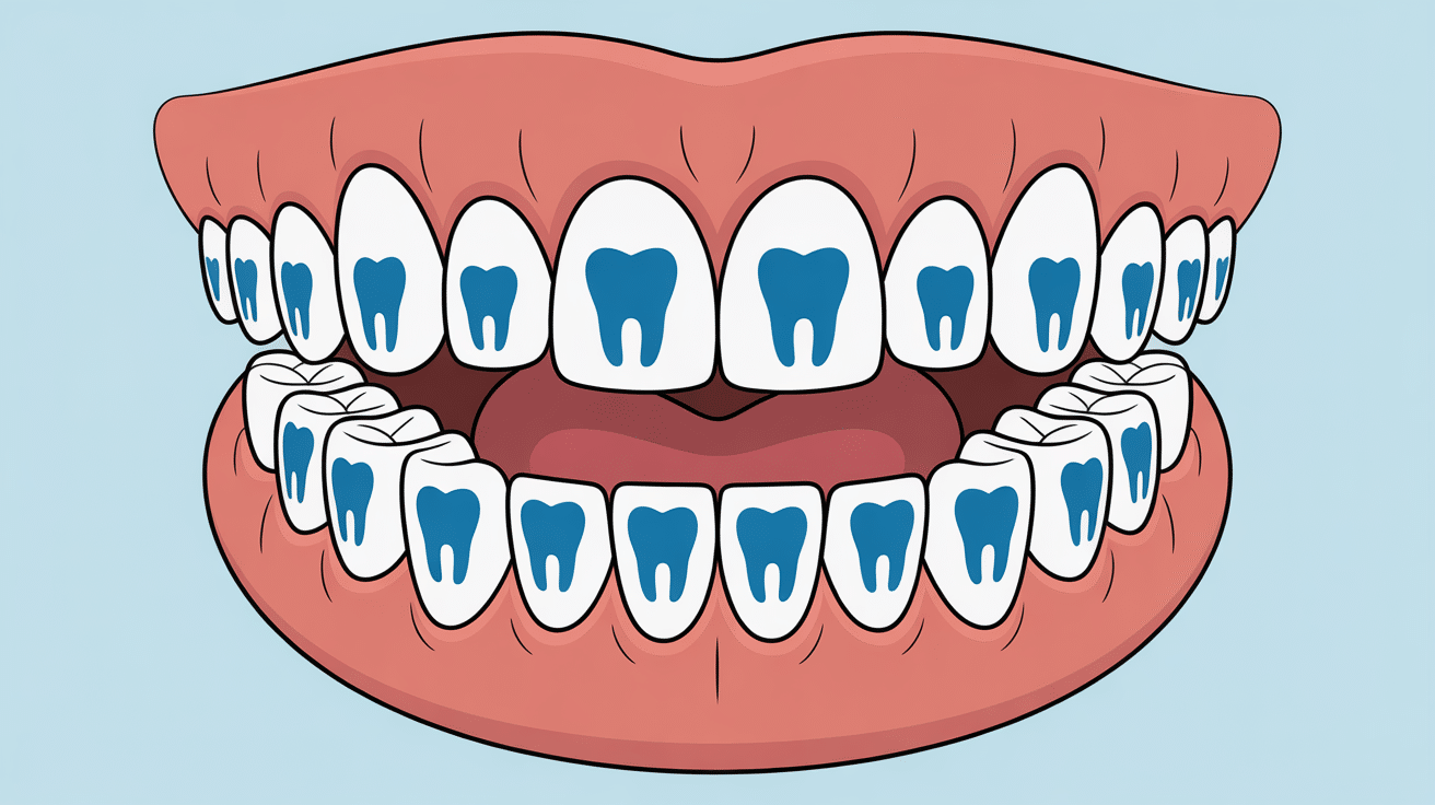 Combien de dents adulte illustration medicale