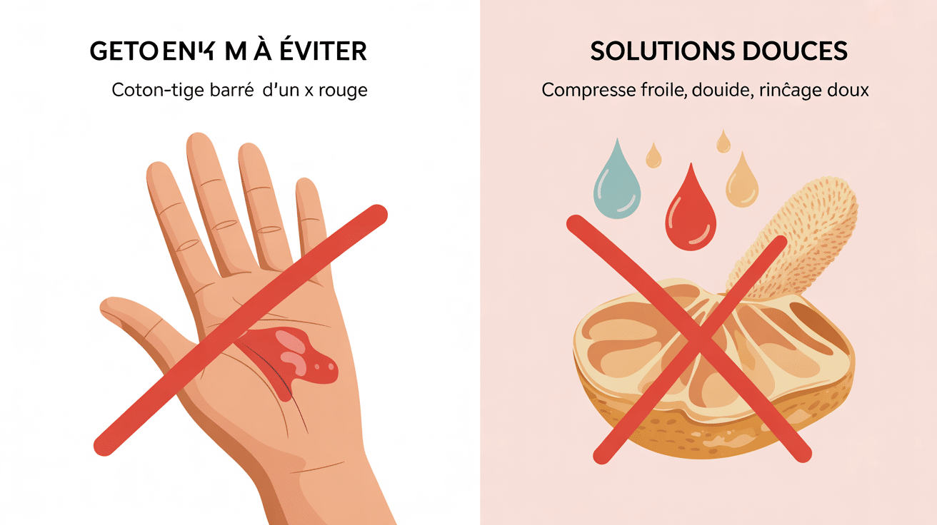 Gestes à faire et éviter oreille qui gratte