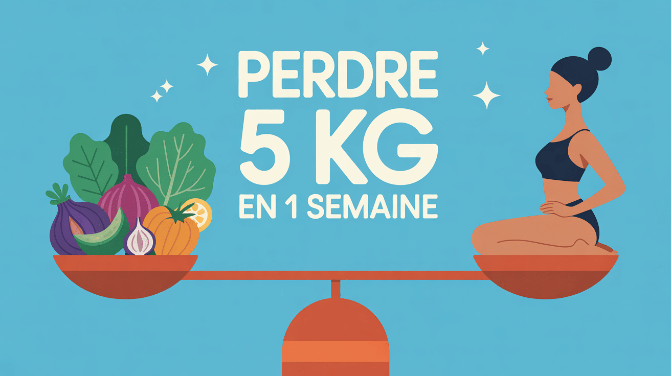 régime 5 kg en 1 semaine menu balance légumes femme