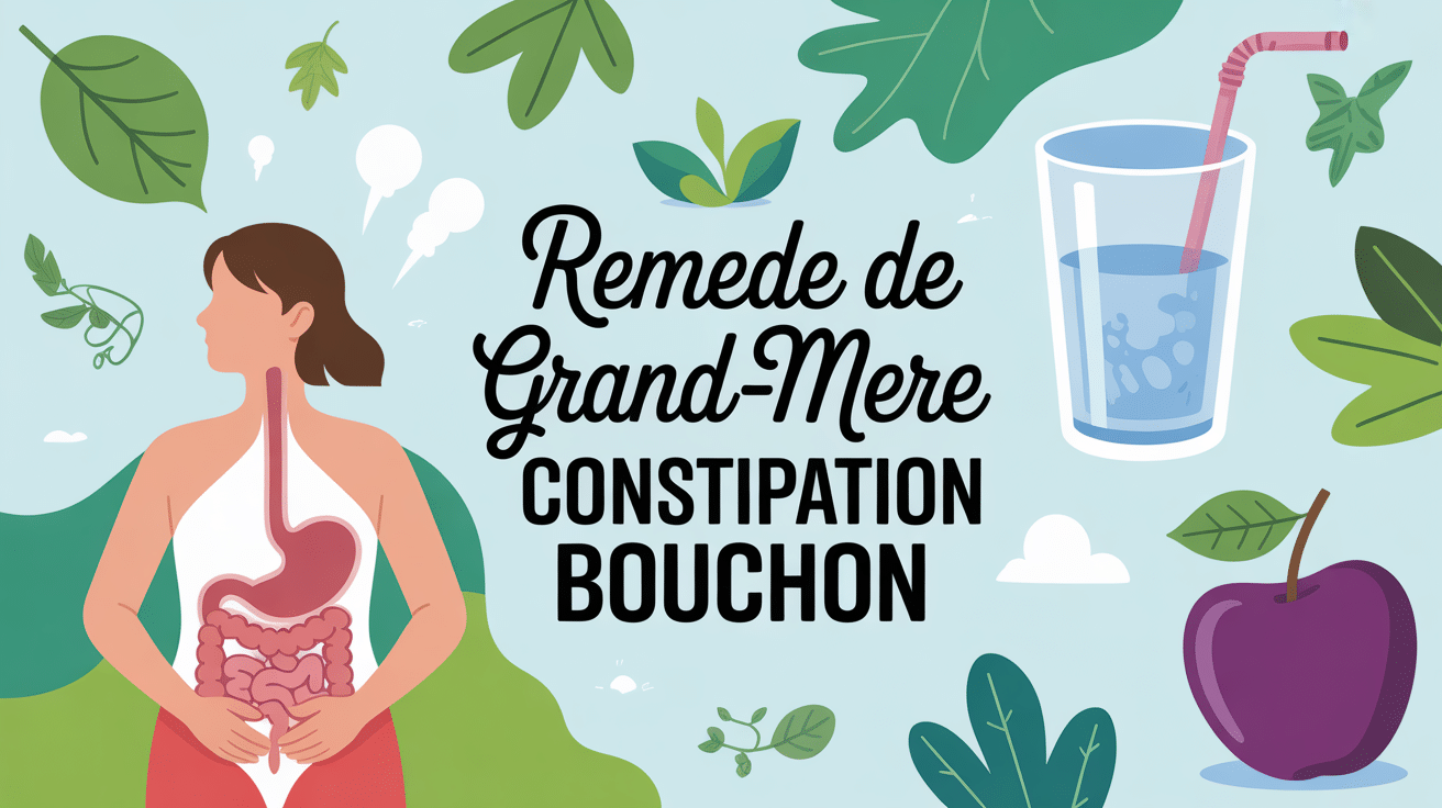 remède de grand-mère constipation bouchon silhouette système digestif éléments naturels