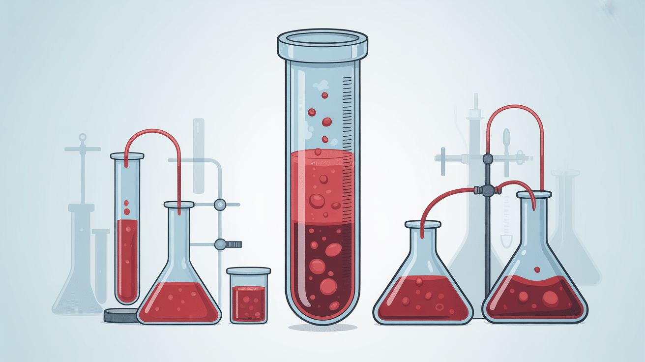 Illustration méthode vitesse de sédimentation sang