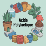 acide polylactique danger illustration objets quotidiens et sécurité