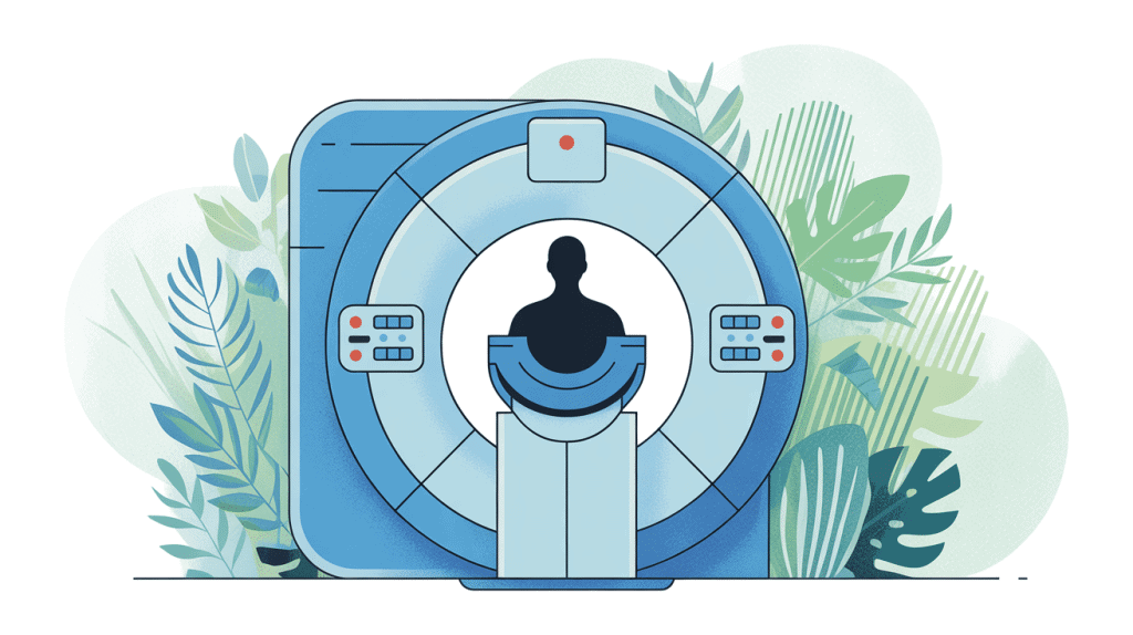 illustration moderne bordeaux nord irm patient entre dans machine