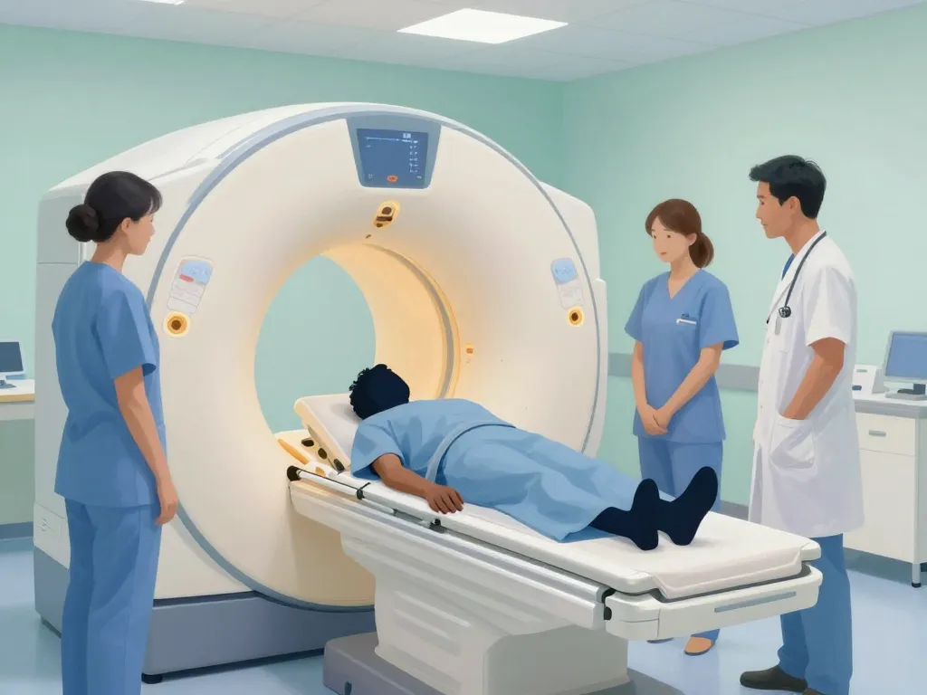 préparation calme patient bordeaux nord irm avec équipe médicale