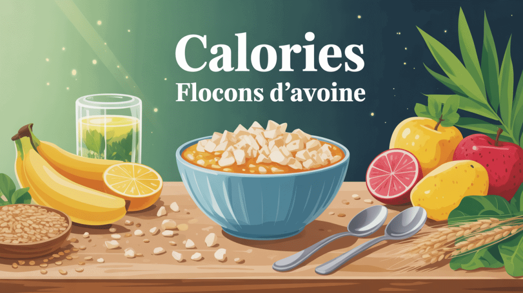 calorie flocon d avoine bol appetissant fruits frais