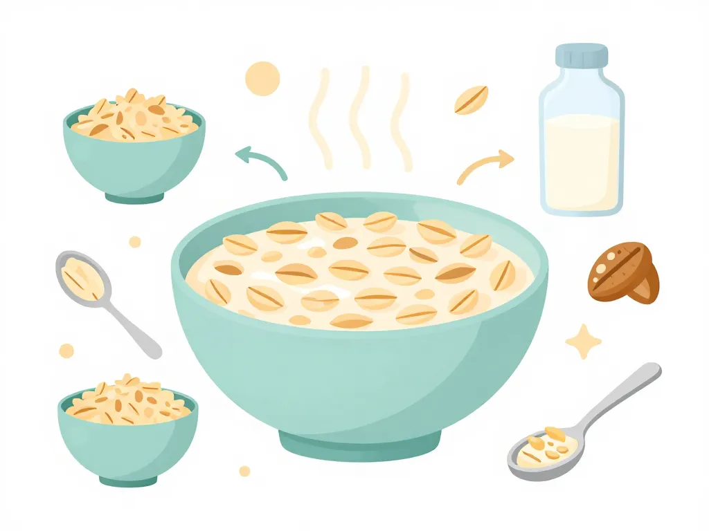 calorie flocon d avoine concept portions