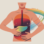 douleur vésicule biliaire stress illustration connexion abdomen