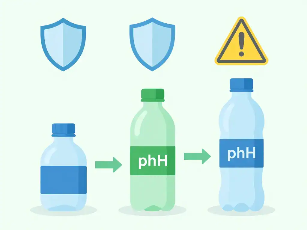 Eau alcaline danger comparaison choix sécurisé