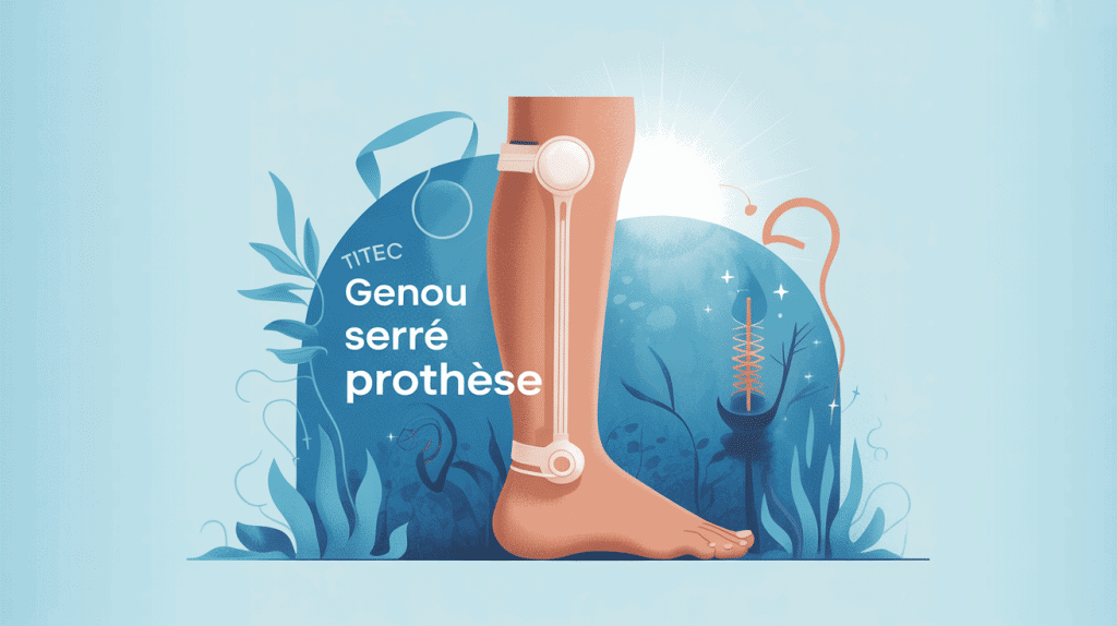 Illustration genoux comme serré dans un étau après opération prothèse