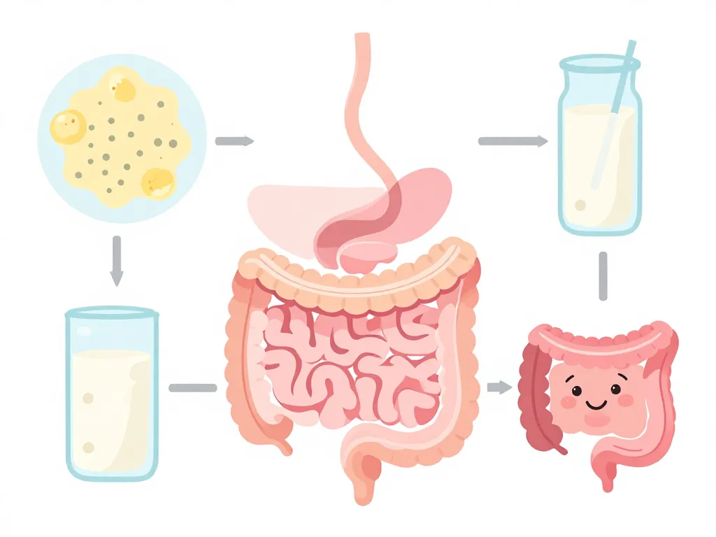 schéma digestion lait sans lactose enzymes