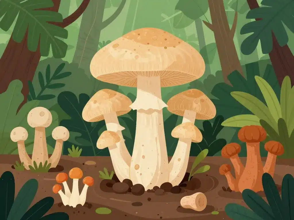 lignosus champignon tropical morphologie sclérote