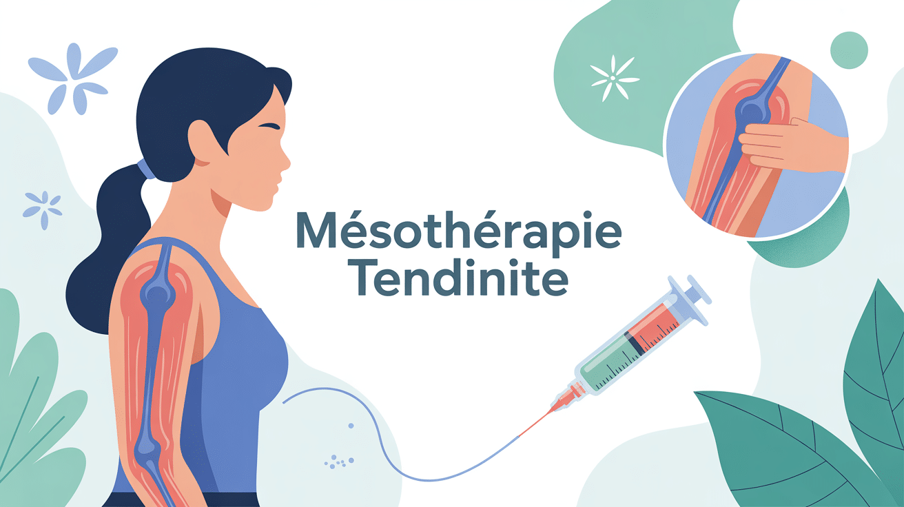 illustration mésothérapie tendinite bras épaule