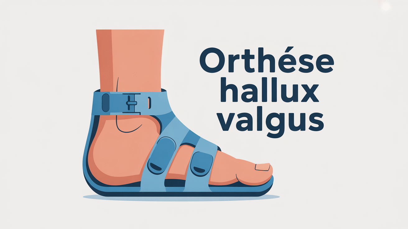 illustration informative orthèse hallux valgus efficace