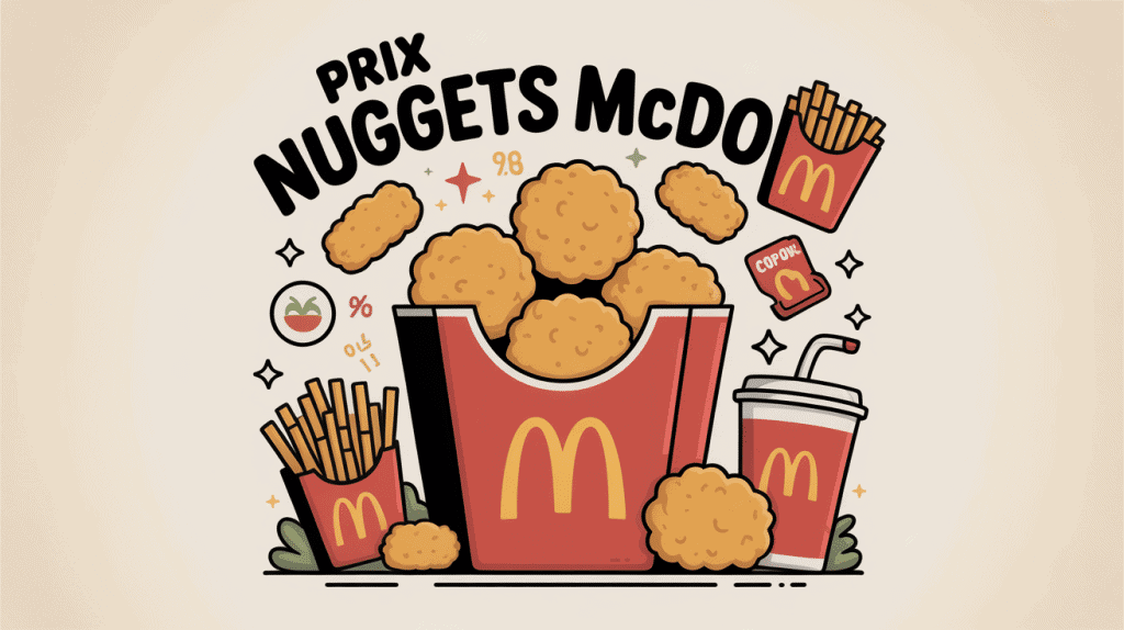 Illustration prix nuggets McDo différentes tailles France