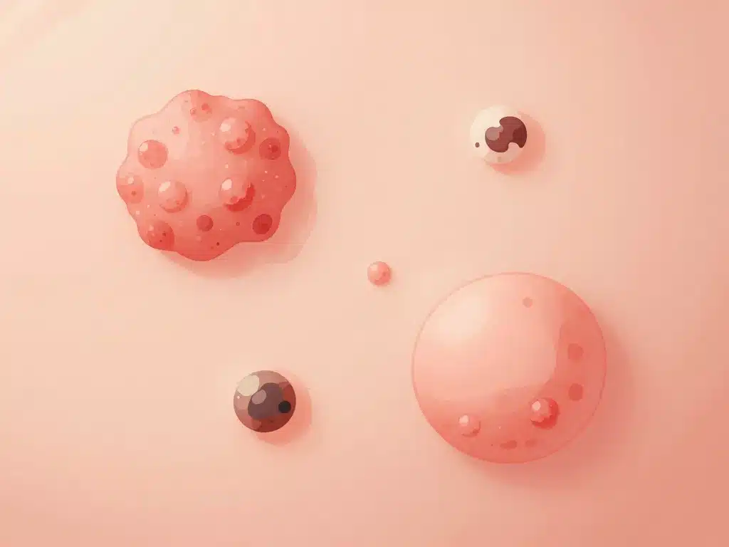 closeup verrue morte évolution peau