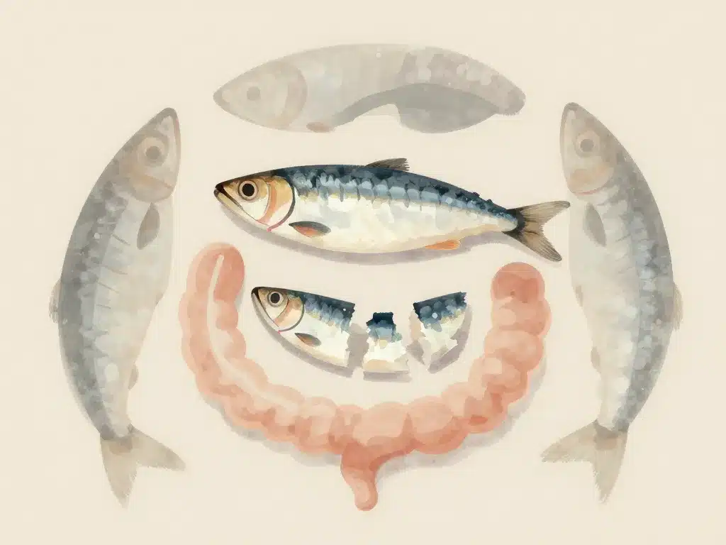 sardines et diverticules adaptation fragilité digestive