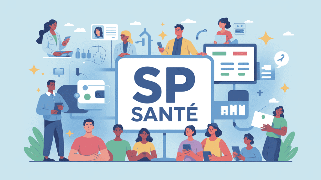 illustration sp santé carte tiers payant famille