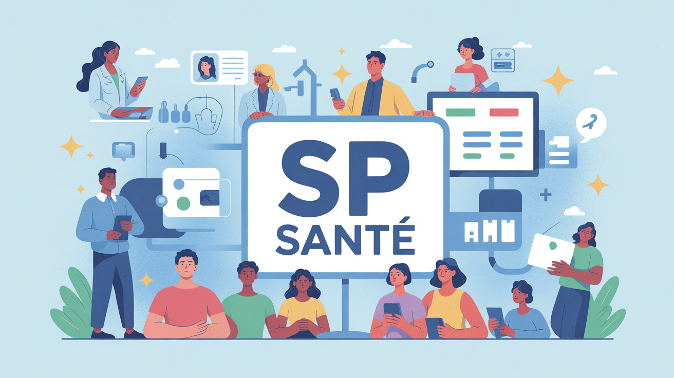 illustration sp santé carte tiers payant famille