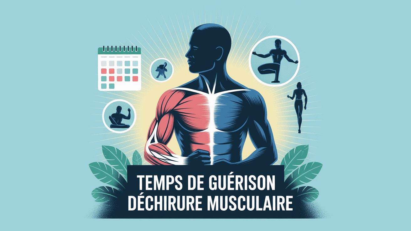 illustration récupération temps de guerison d une dechirure musculaire