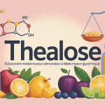 Illustration centrale de thealose, édulcorant équilibre glycémique