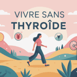 vivre sans thyroïde espérance de vie illustration globale positive
