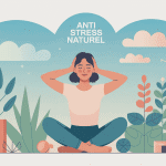 illustration anti stress naturel bien-être détente