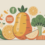 Calorie dans une patate douce, illustration santé et équilibre
