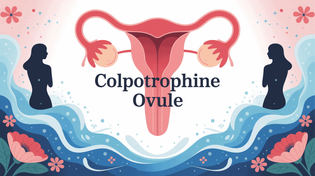 colpotrophine ovule illustration sur le soulagement des troubles vaginaux