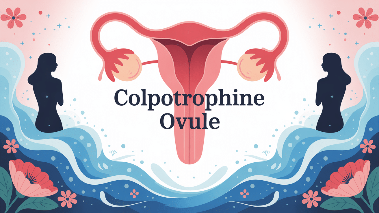 colpotrophine ovule illustration sur le soulagement des troubles vaginaux