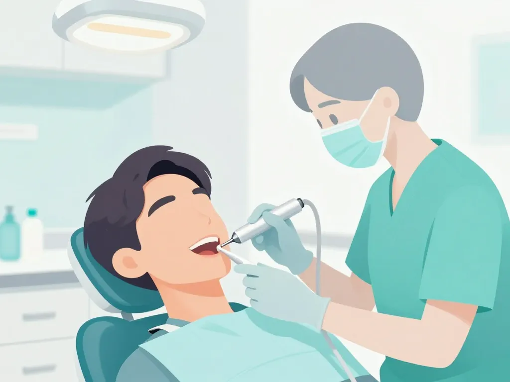 scène comment enlever le tartre des dents détartrage professionnel