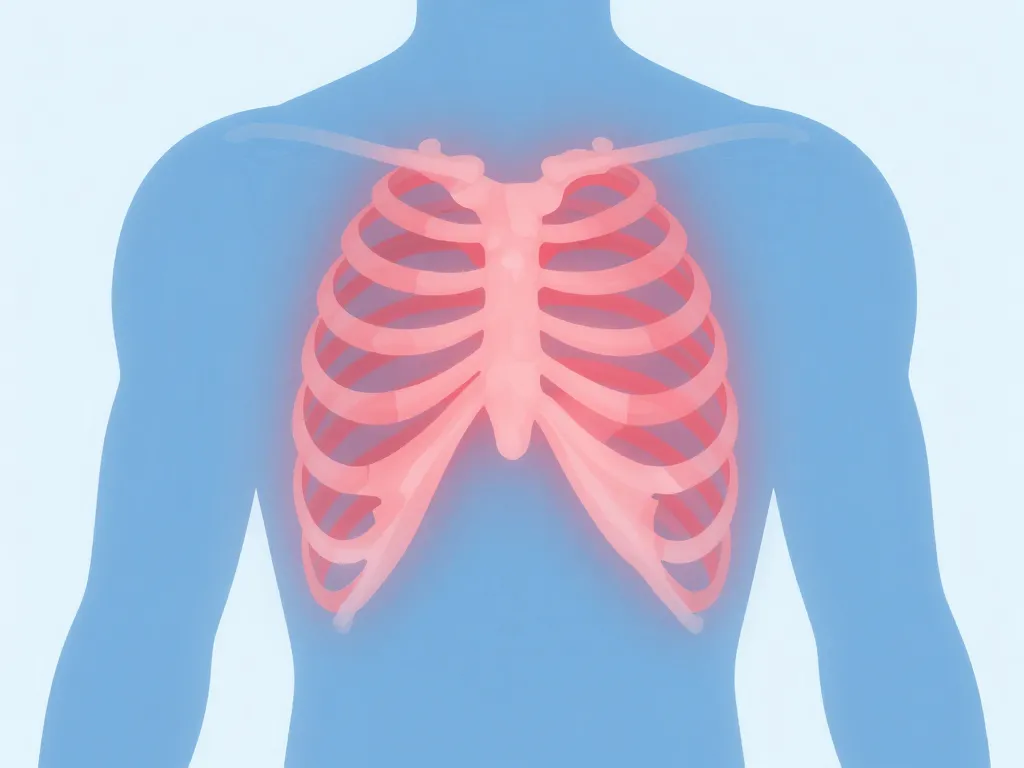 Schema symptomes cote felee sur thorax