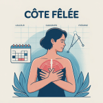 Illustration douleur et temps guérison côte fêlée