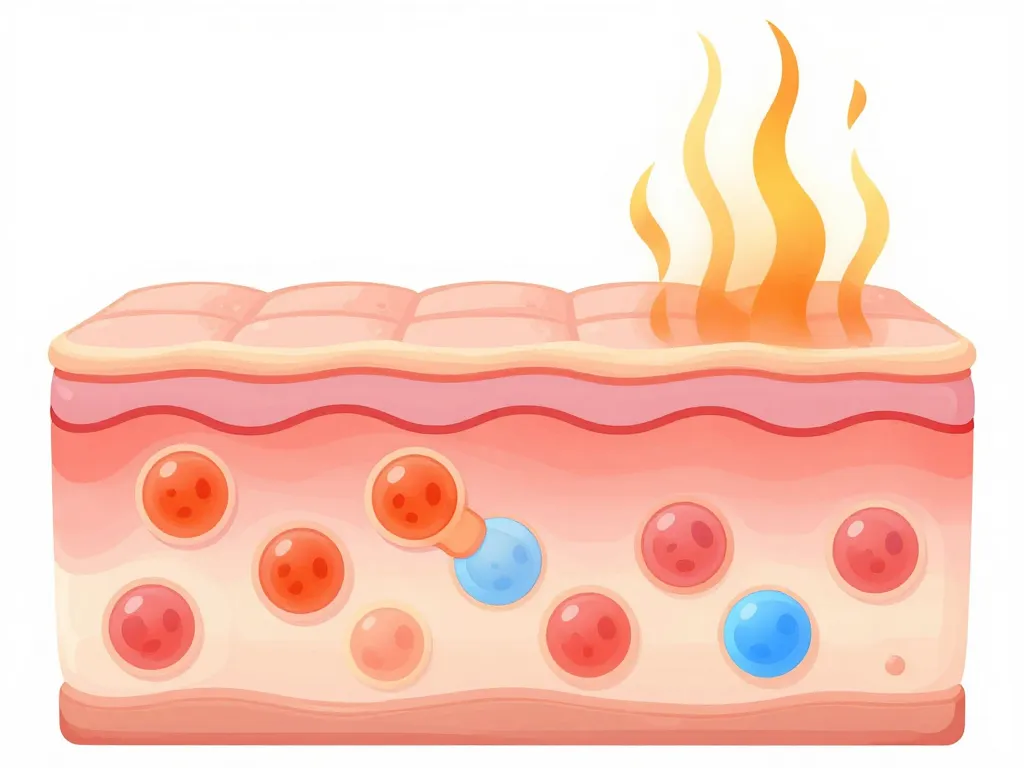 concept diagramme creme coup de soleil effets peau