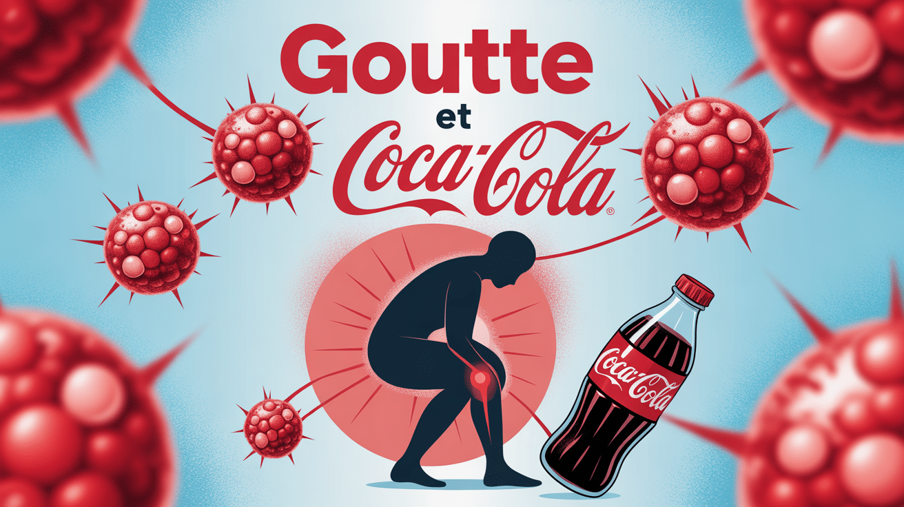 Crise de goutte et Coca-Cola, illustration centrale