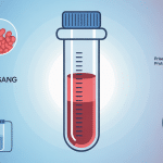 Illustration EPP prise de sang courbe électrophorèse protéines