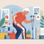 illustration senior espérance de vie après une fracture du col du fémur