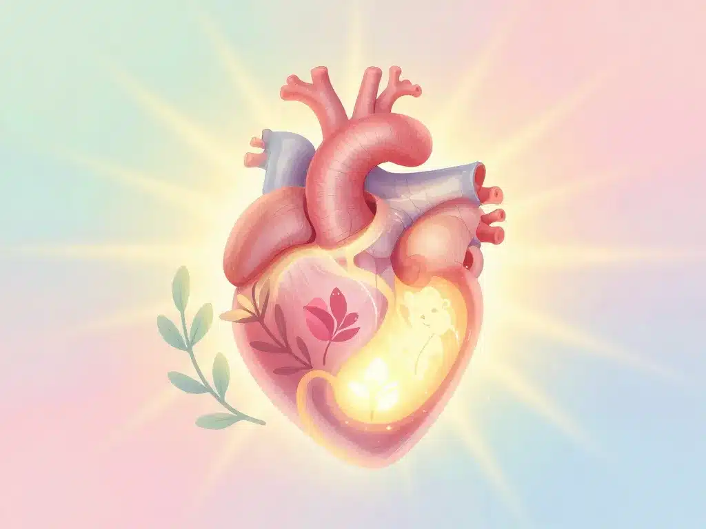 illustration extrasystoles dues a l'estomac équilibre cœur digestion