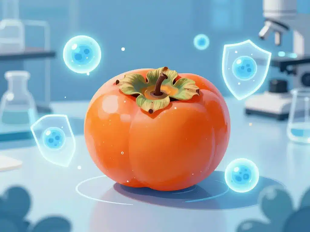 Kaki et cancer études laboratoire illustration