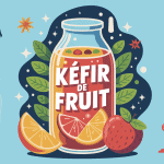 Illustration kéfir de fruit danger boisson fermentée en sécurité