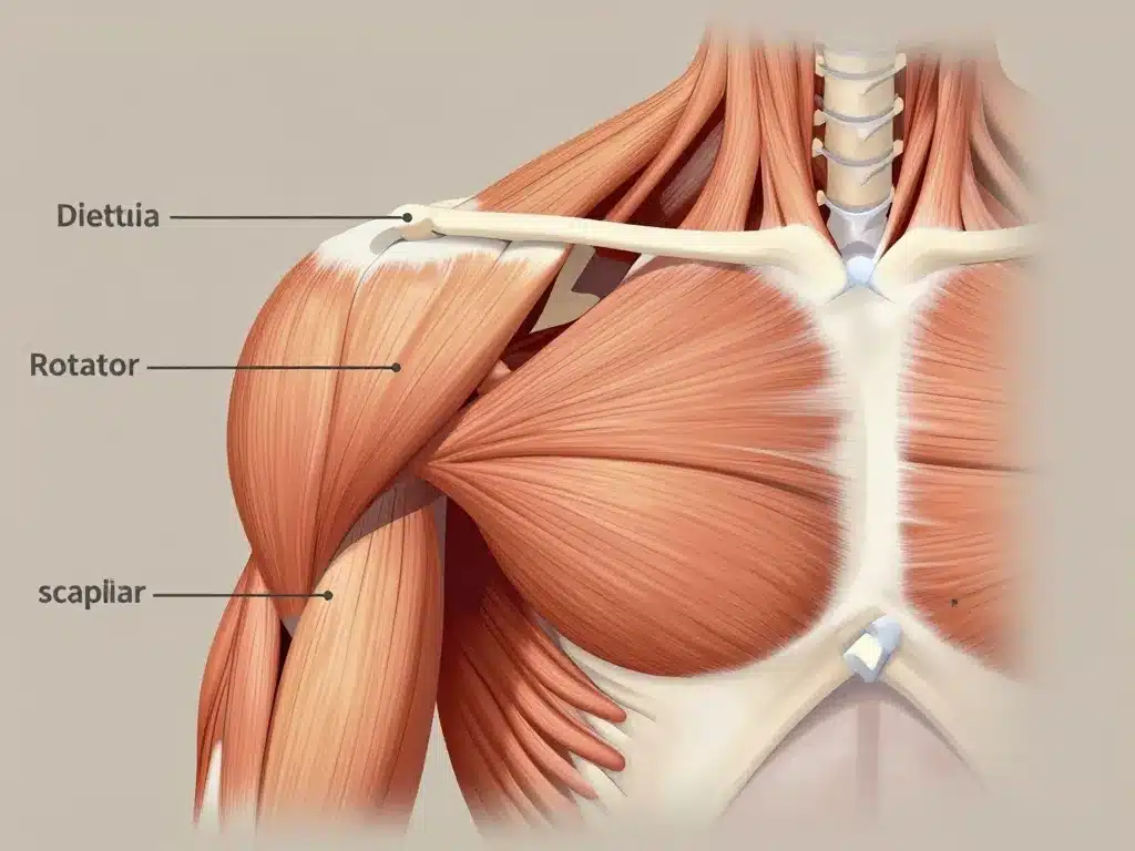 schema muscles de l epaule principaux groupes