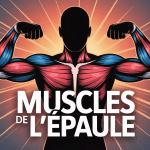 illustration stylisée muscles de l epaule format vectoriel