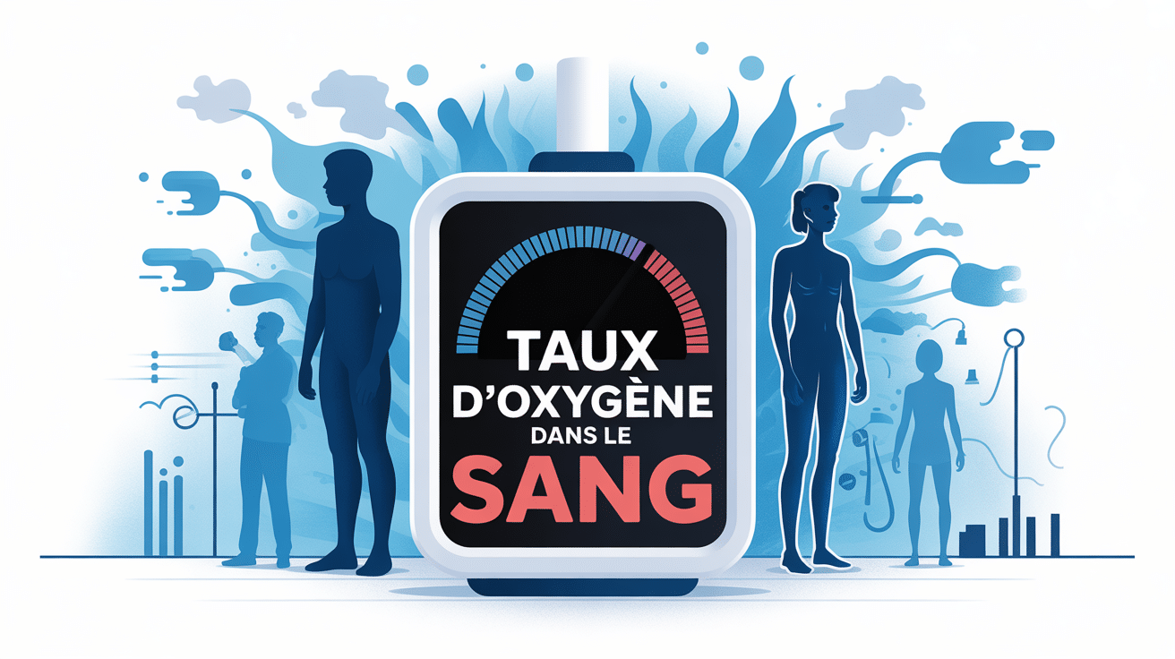 Illustration taux oxygène sang santé