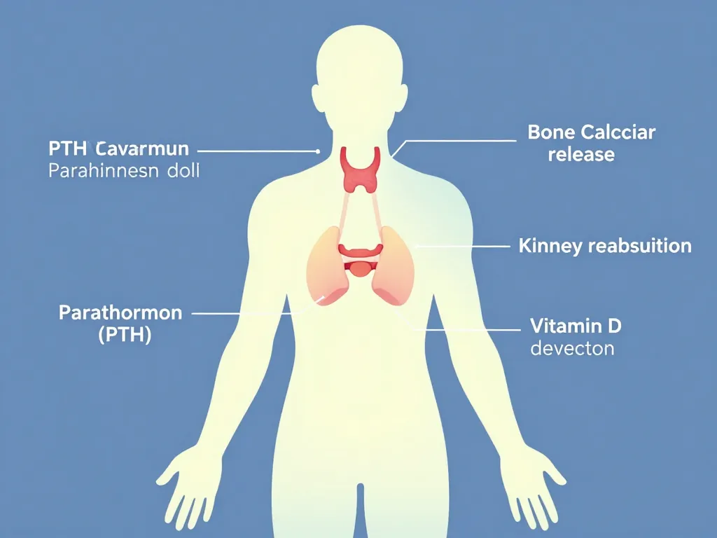 Schéma PTH élevée et calcium