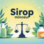 Image sirop minceur, perte de poids, vecteur moderne